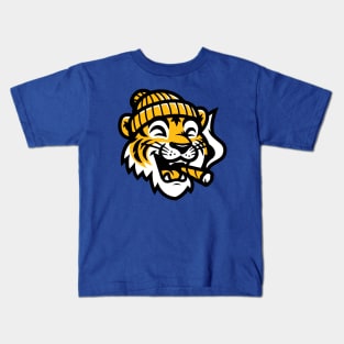 Detroit 'Log Rollers Tiger' T-Shirt: Show Your Detroit Pride and Love for Mary Jane with a Blunt-Tastic Tiger Design! Kids T-Shirt